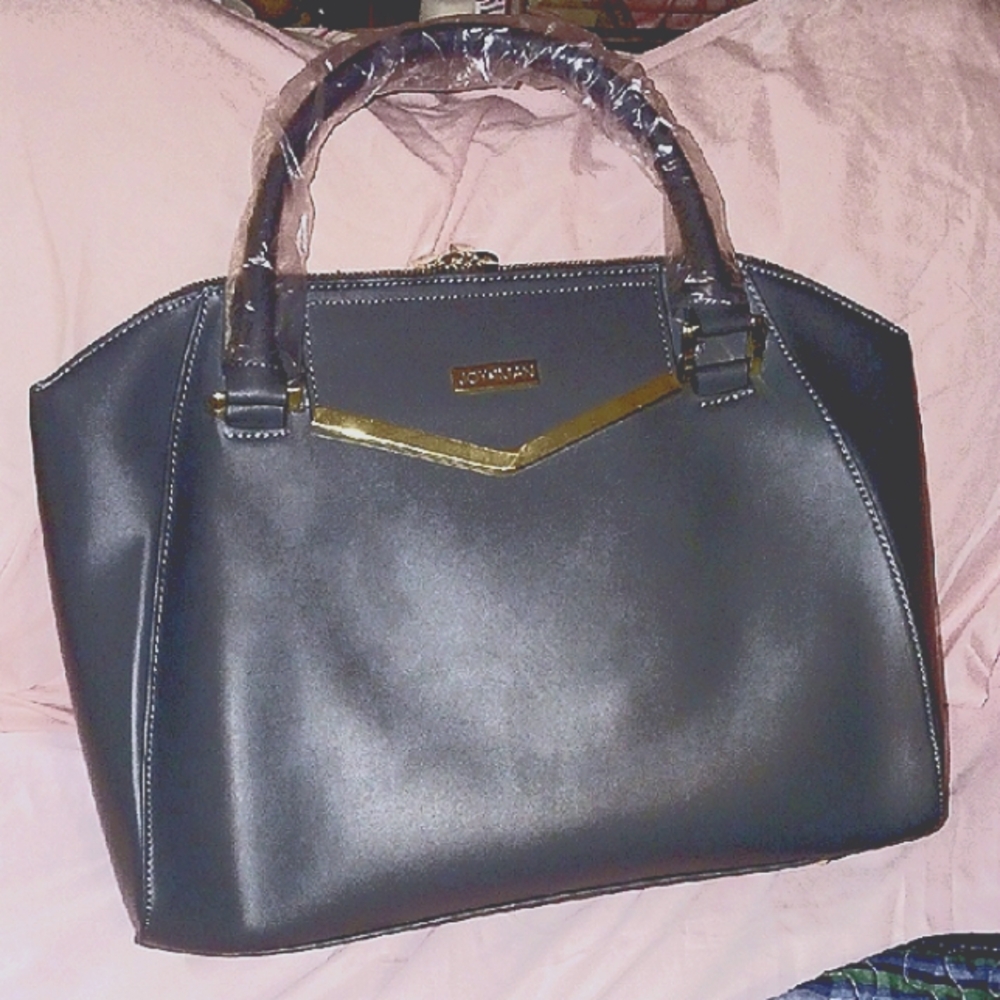 NEW❤️JOY & IMAN  Dark Gray Satchel. NWOT